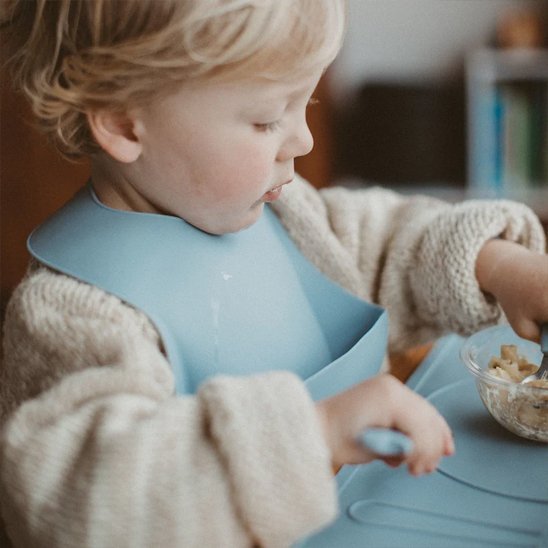 Bavoir bébé bleu