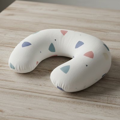 Coussin d'allaitement avec motif de triangle