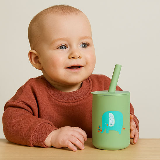 verre bébé vert