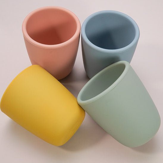 4 couleurs verre bébé vert jaune bleu rose