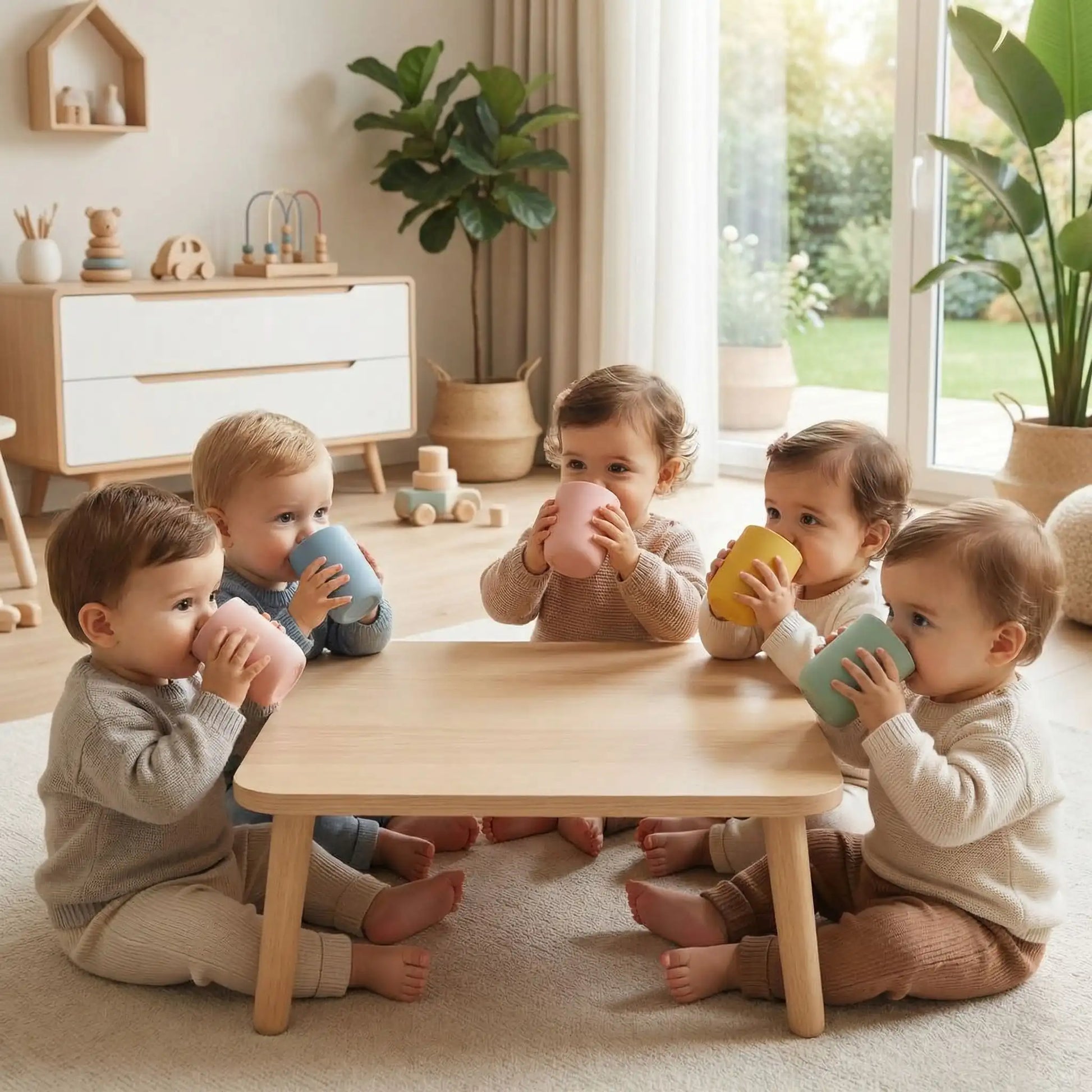 4 couleus du verre bébé