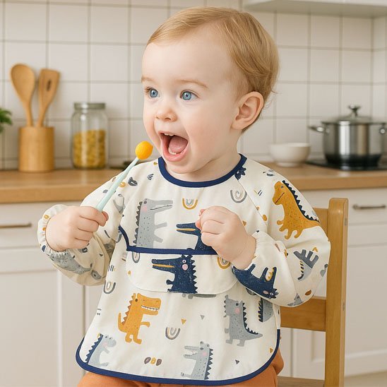 Bavoir bébé et bébé avec sucette