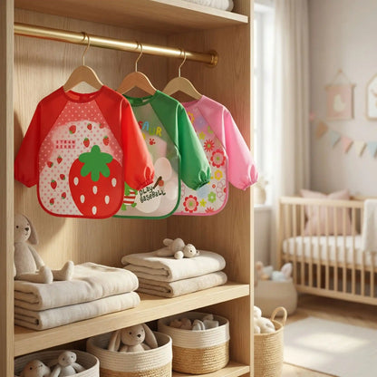 bavoir bébé lot de 3 rouge