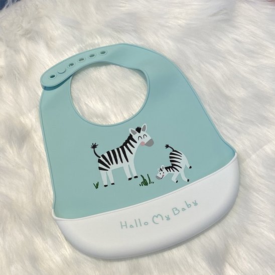Bavoir pour bébé  avec motif zébre