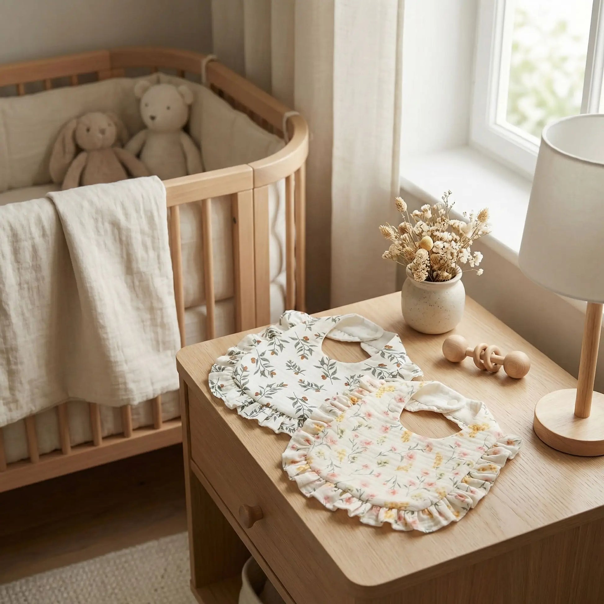 bavoir pour bébé lot de deux pieces