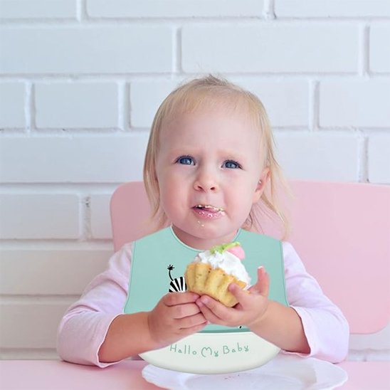 Bavoir pour bébé motif zèbre 