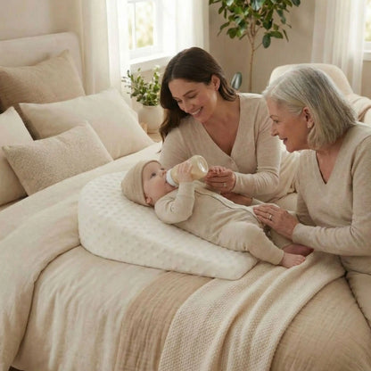 Bébé allonge sur un plan incliné bébé
