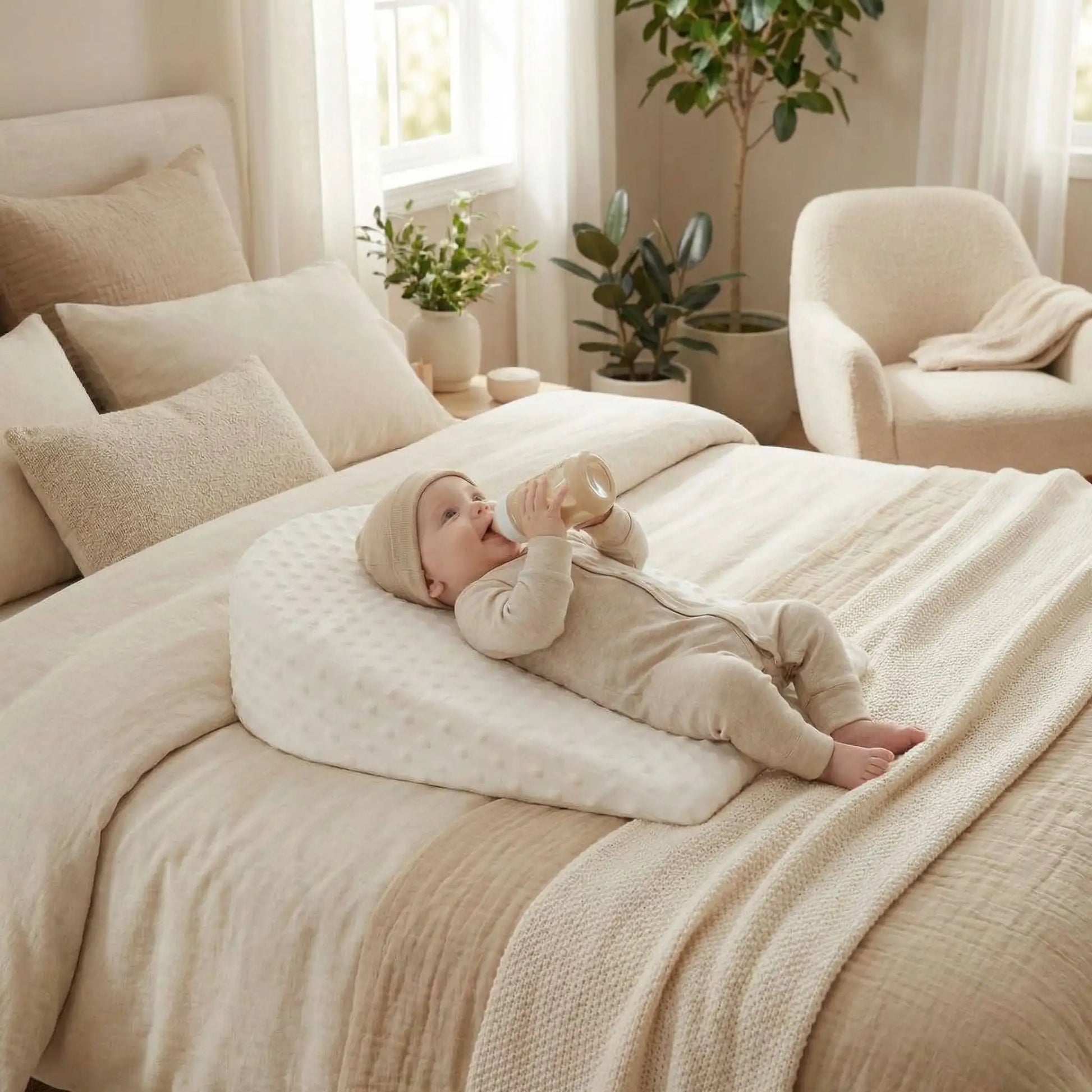 bébé sur un plan incliné bébé 