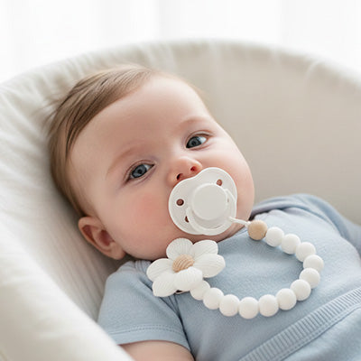 Attache tétine en silicone sans BPA | Sécuribébé