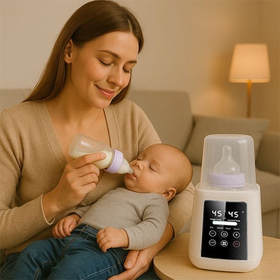 Chauffe biberon​  à  côté  du maman


