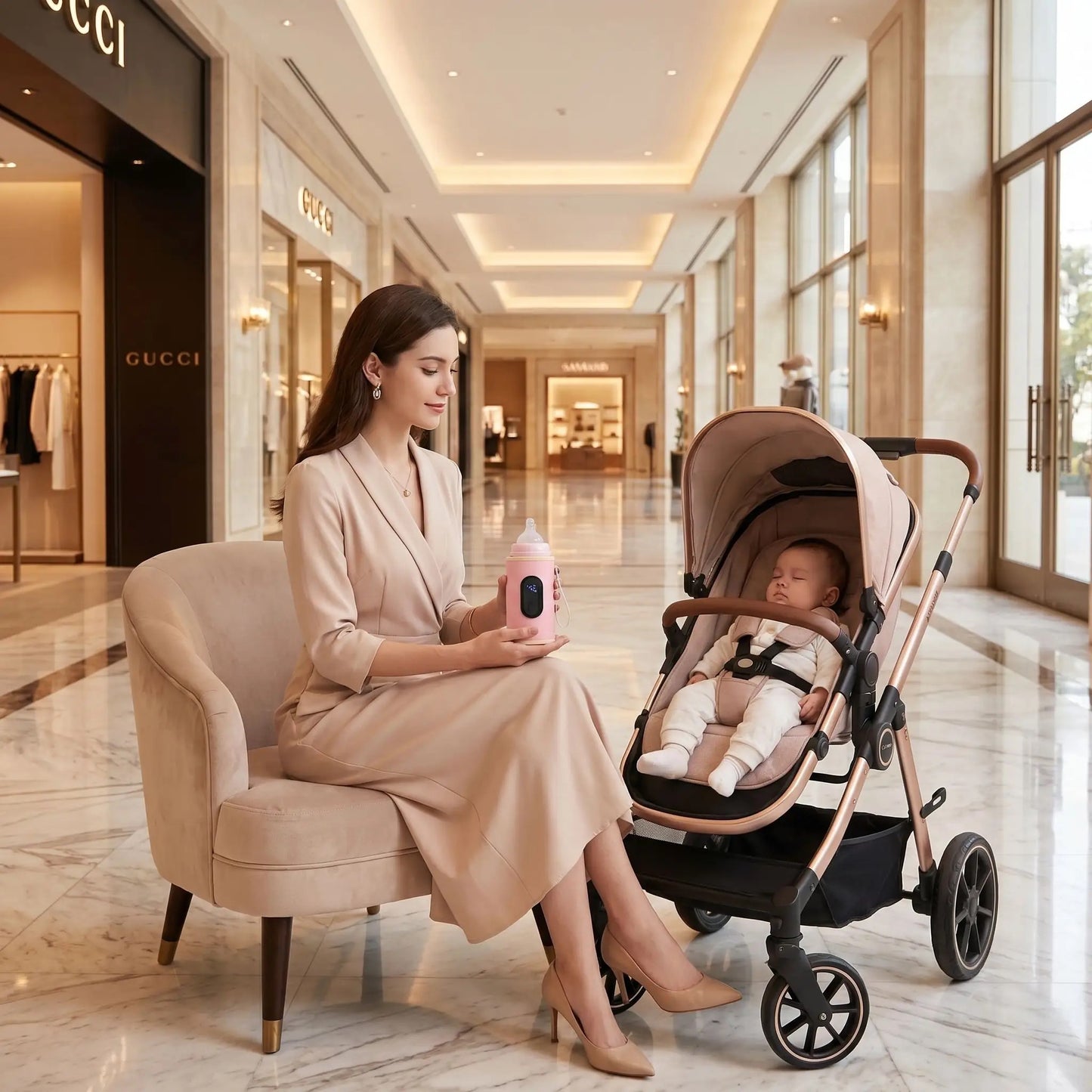 chauffe biberon nomade avec maman