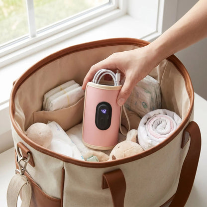 chauffe biberon nomade rose