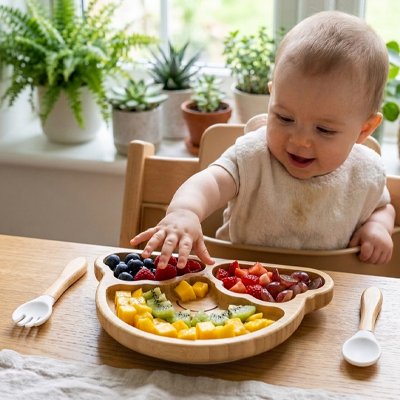 Coffret repas bébé blanc