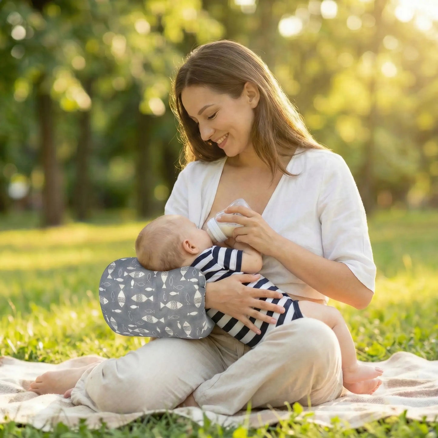 coussin d allaitement bebe biberon bebe