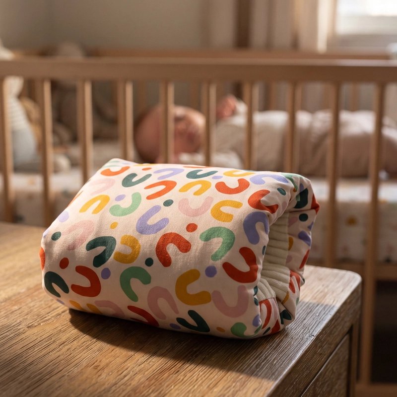 coussin d'allaitement sur table de chevet 