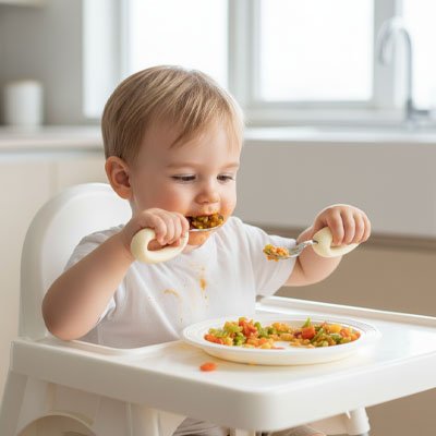 Couvert bébé​ beige 