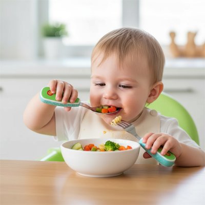 Couvert bébé​ motifs lion