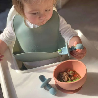 Couvert bébé vert