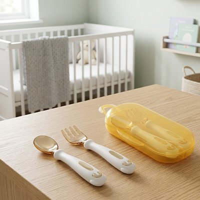 Couvert pour bébé ​sur table