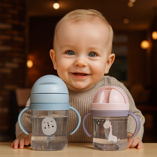 deux couleurs de verre pour bébé