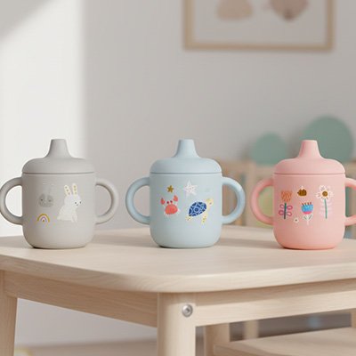 Gobelet bébé 3 couleurs 