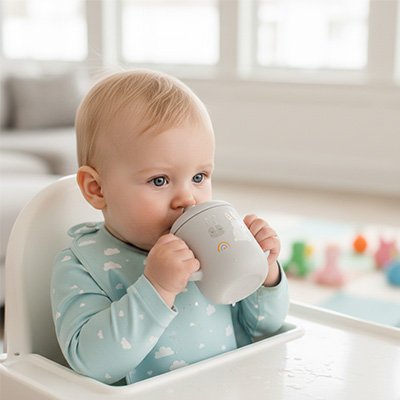 Gobelet bébé gris