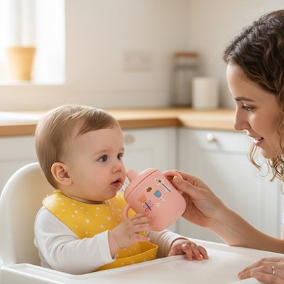 Gobelet bébé rose