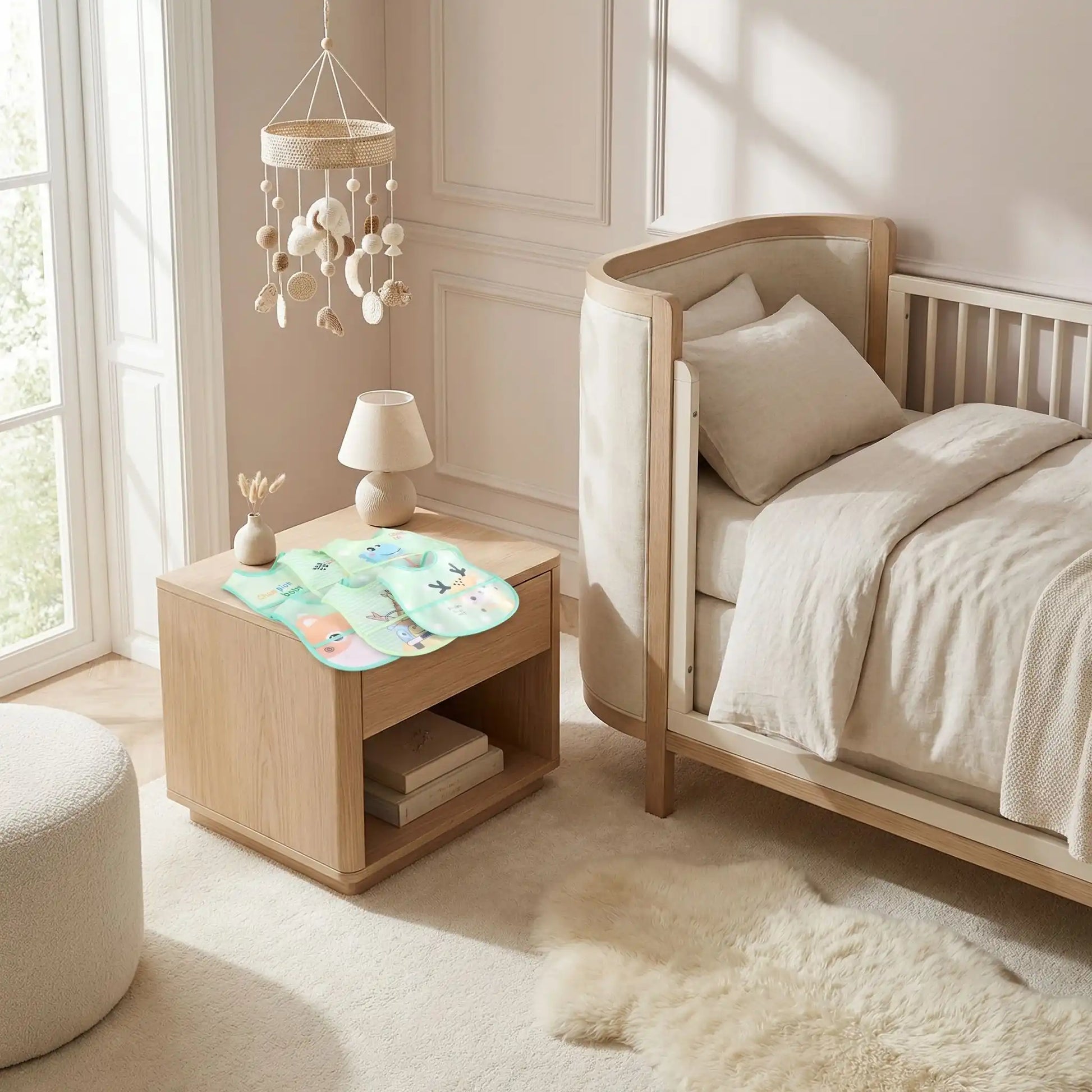 lot de bavoir bébé vert