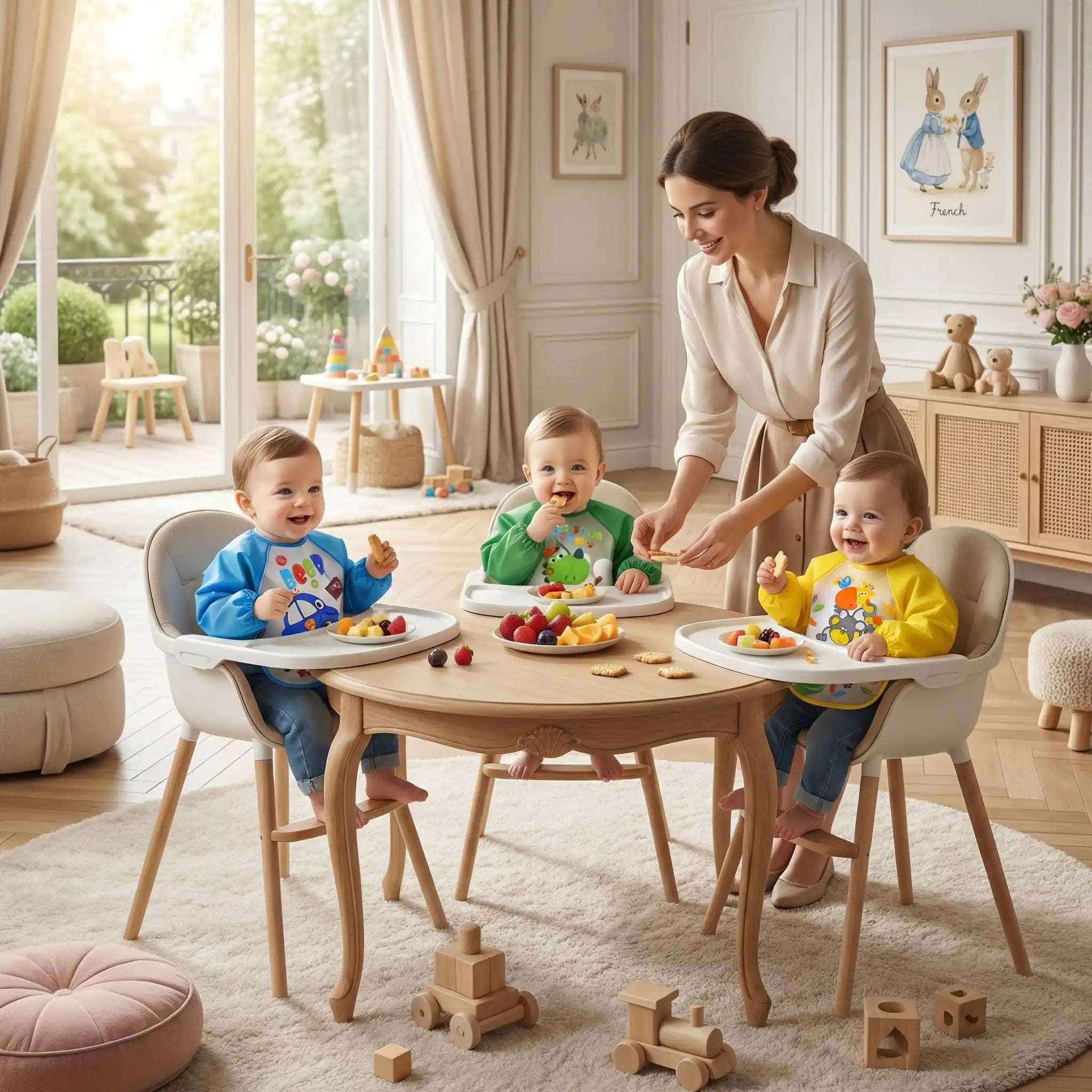 lot de trois de bavoir bébé