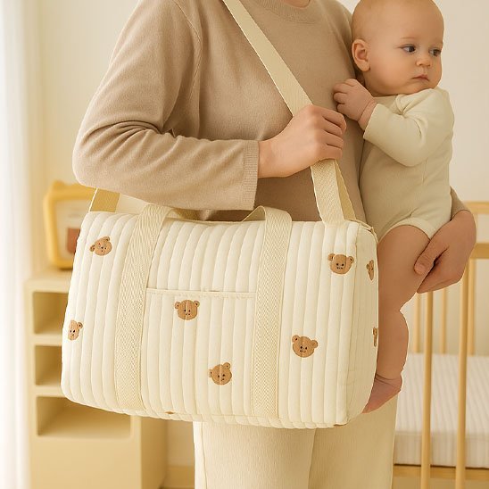 Sac à langer avec motif ours