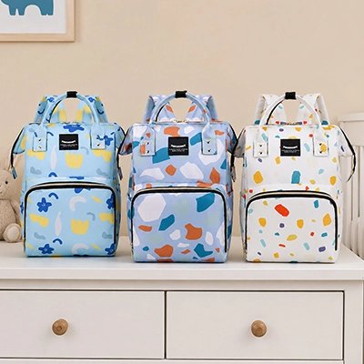 sac a langer bebe avec trois couleurs 