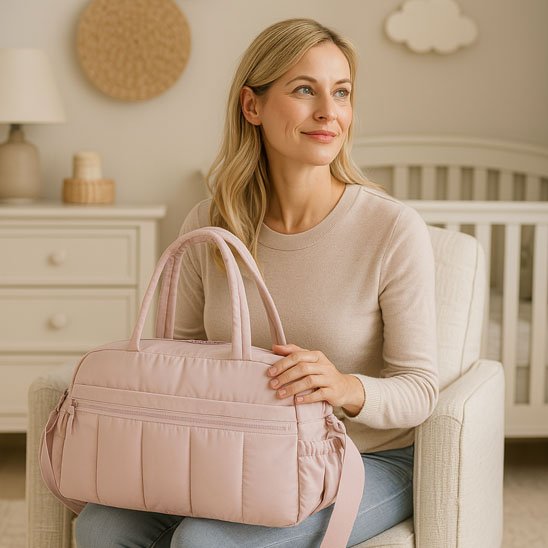 Sac à langer rose