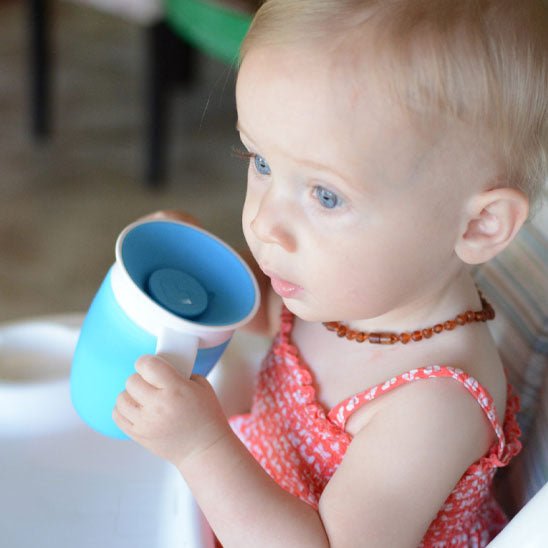 tasse d'apprentissage bébé bleu 
