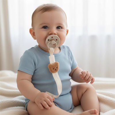 tetine bouche bebe attache tetine camisole bleu