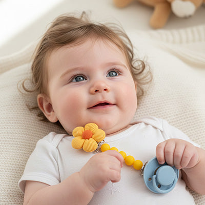 Attache tétine en silicone sans BPA | Sécuribébé