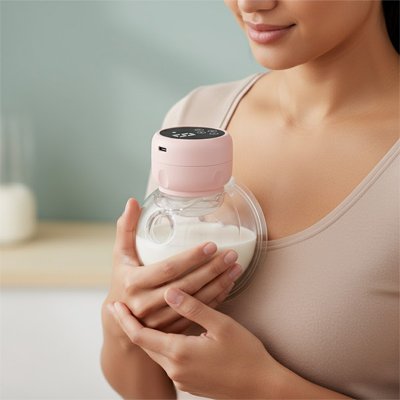 Tire lait portable sur maman