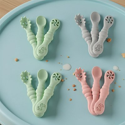 Trois couleurs cuillère bébé 