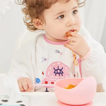 Une assiette bébé  rose