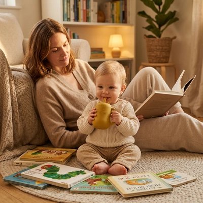 Verre bébé avec couleur jaune