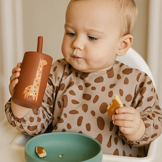 verre bébé avec motifs giraf