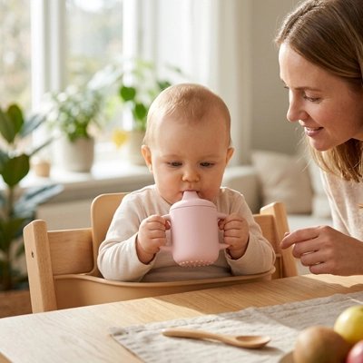 Verre bébé est un équipement de repas pour bébé 