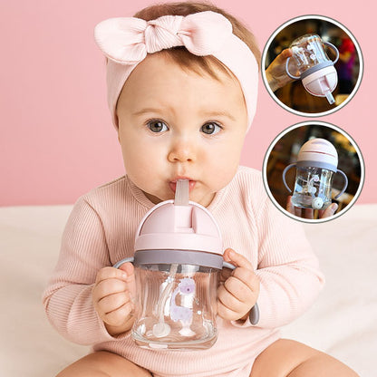 Verre pour bébé anti-fuite 360° avec paille | BabySecure