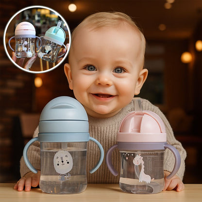 Verre pour bébé anti-fuite 360° avec paille | BabySecure